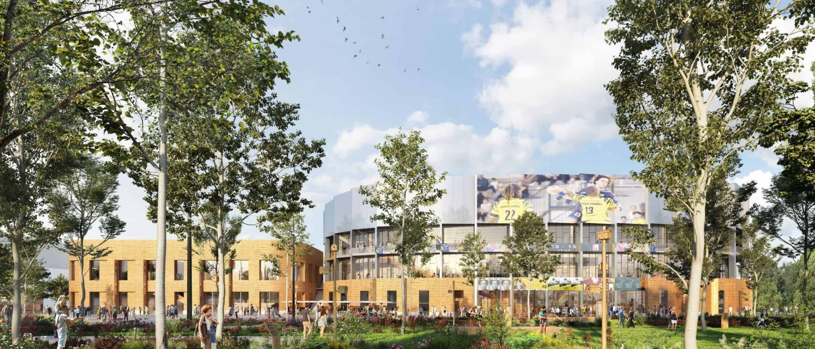 Un parti-pris environnemental fort : Paris Terres d’Envol choisit le groupement Legendre/DVVD pour la conception et construction du futur Colisée Grand Paris. Un parti-pris environnemental fort : Paris Terres d’Envol choisit le groupement Legendre/DVVD pour la conception et construction du futur Colisée Grand Paris.