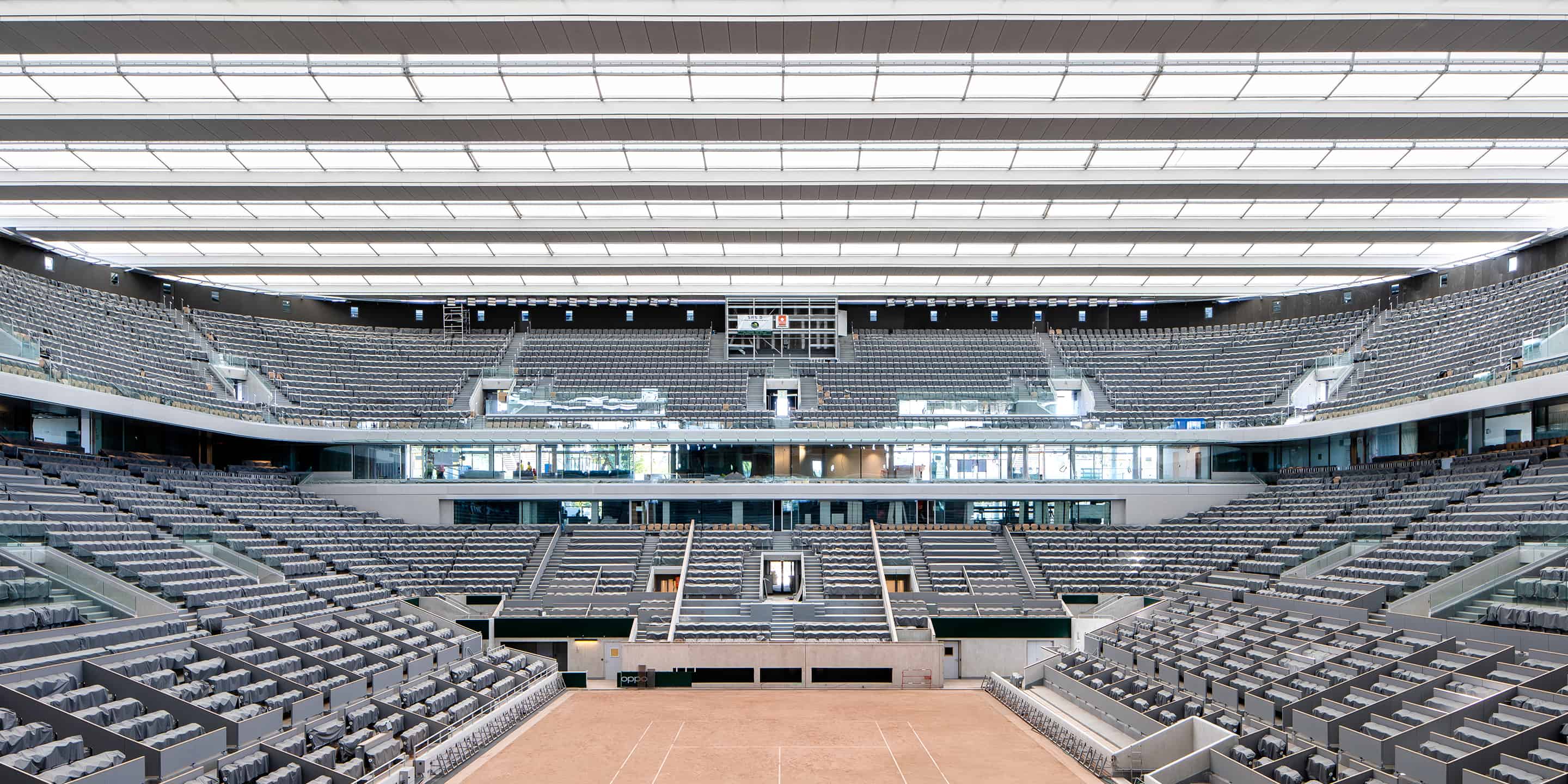 Toit mobile du court Central de Roland-Garros - DVVD