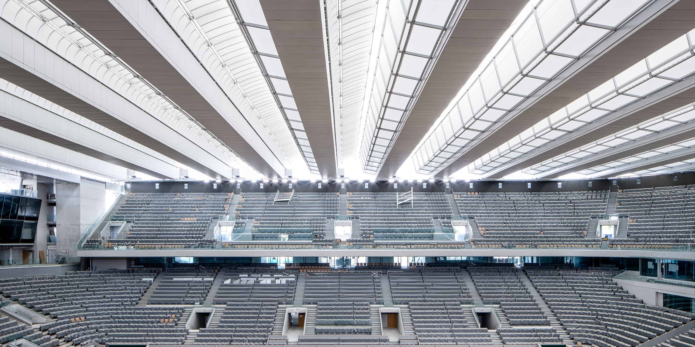 Toit mobile du court Central de Roland-Garros - DVVD